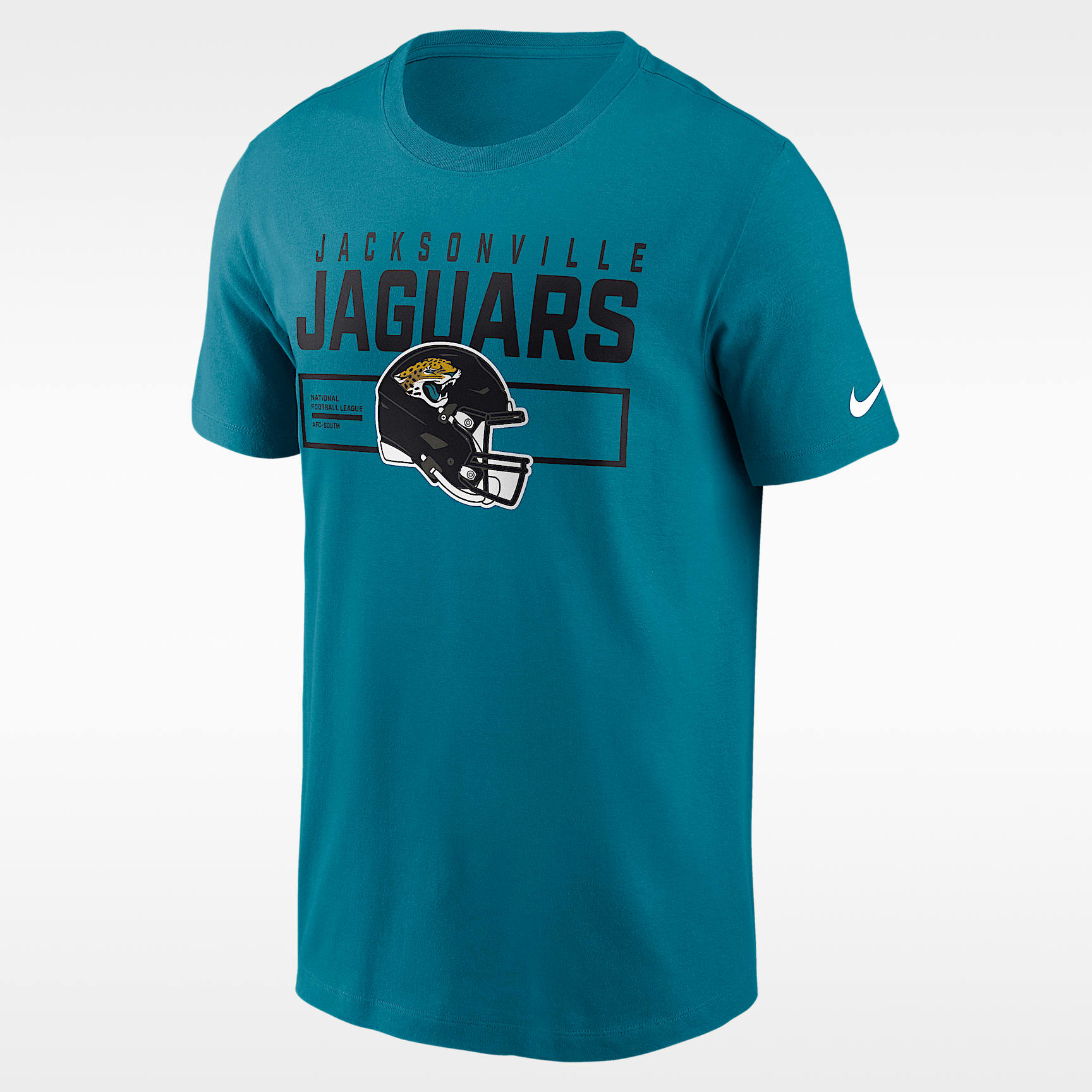 Jacksonville Jaguars Helmet Essential Men's Nike NFL T-Shirt. Nike.com